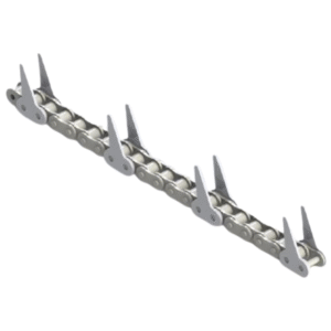 RF332 - Cadena inoxidable paso 40 con empujadores